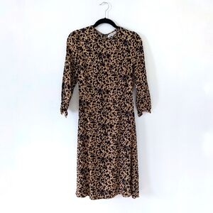 Reformation Port Spot Print Midi Dress Size 4 24471 RN 143248